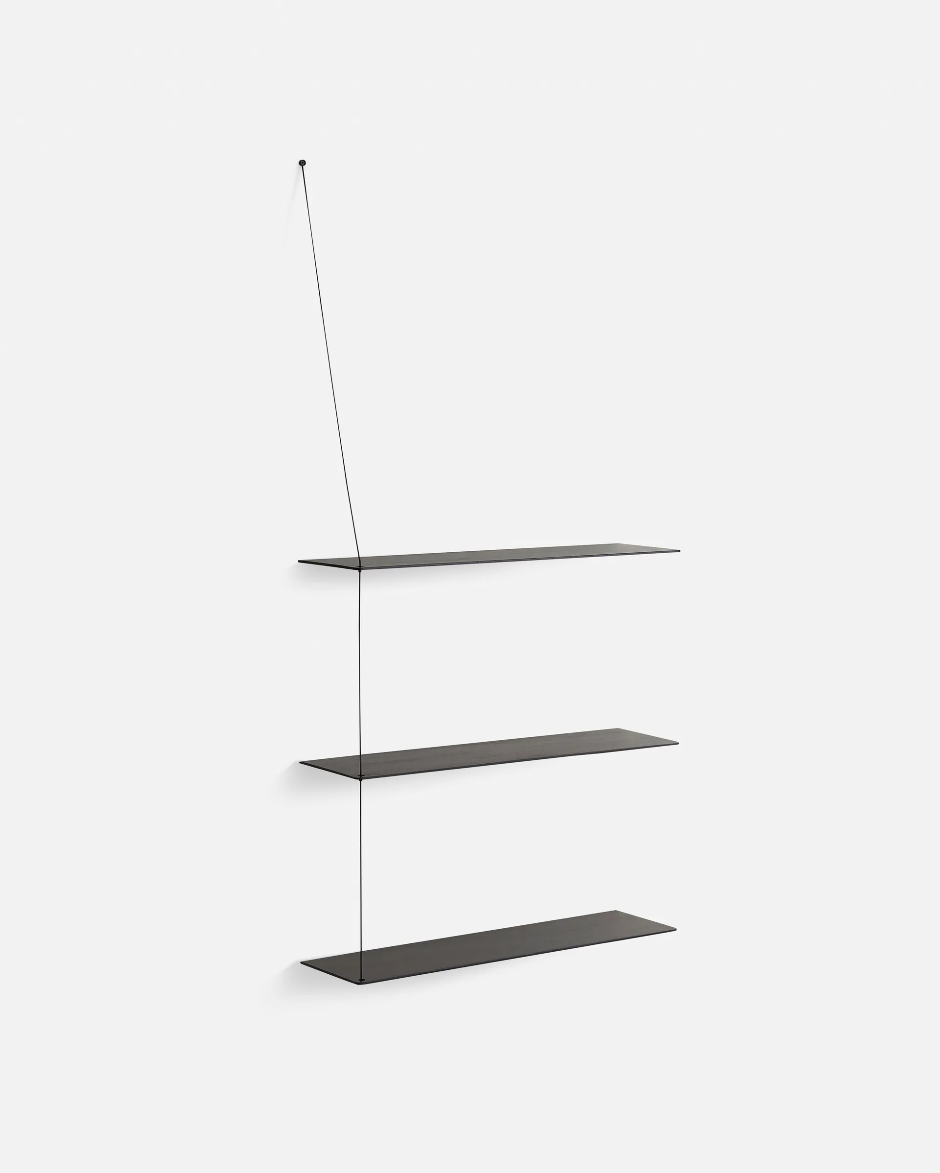 Półka Stedge Add-on, Czarnolakierowany dąb, 80 cm Woud