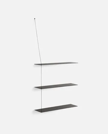 Półka Stedge Add-on - Czarnolakierowany dąb, 80 cm - Woud