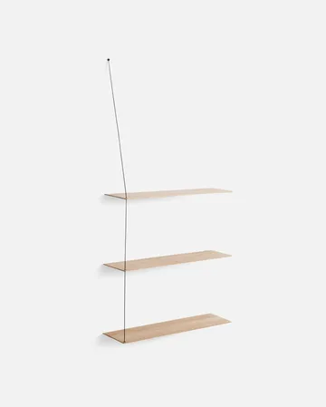 Półka Stedge Add-on - Dąb bielony-czarny, 80 cm - Woud