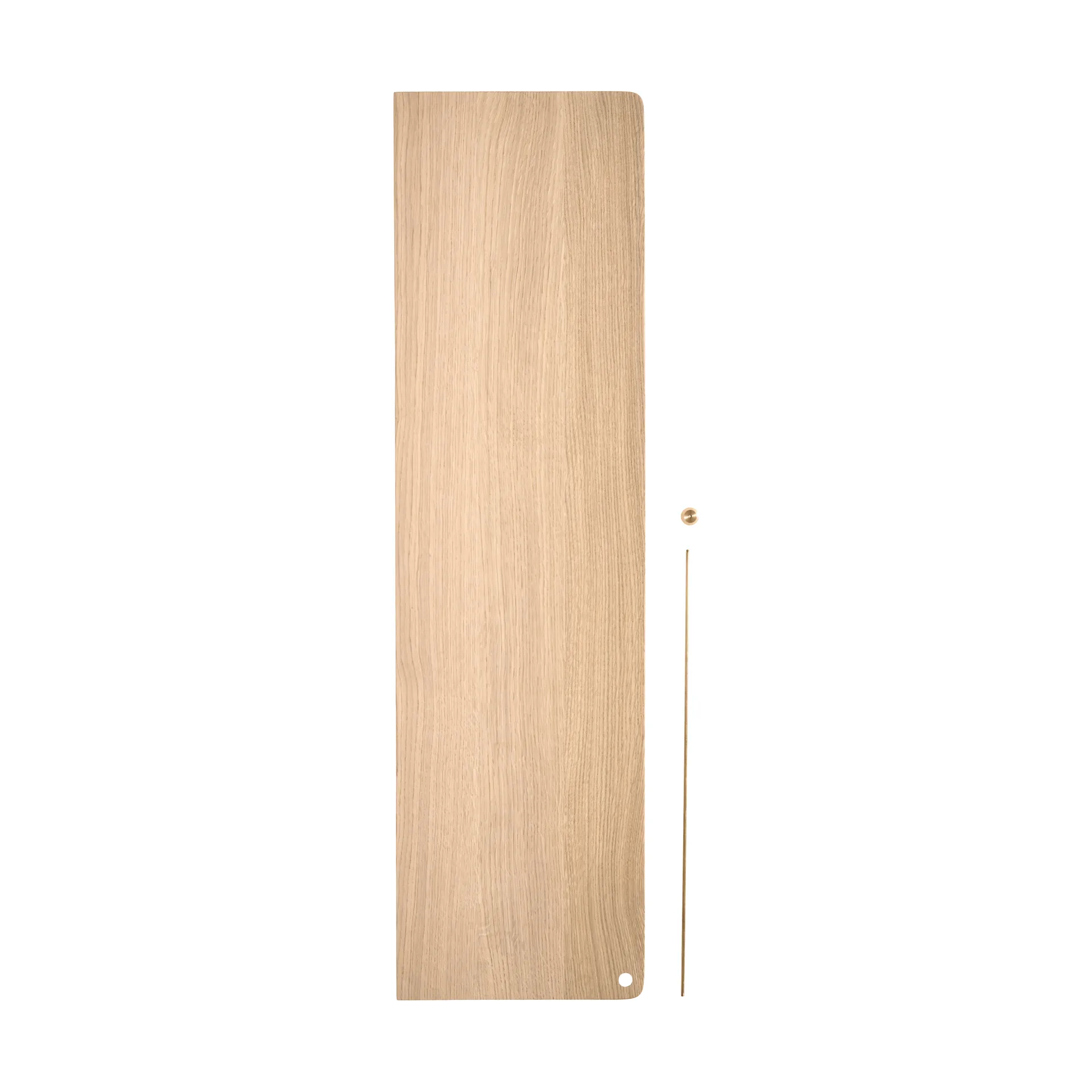Półka Stedge Add-on, Dąb bielony-mosiądz, 80 cm Woud