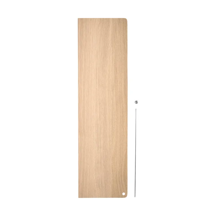 Półka Stedge Add-on - Dąb bielony - stal szczotkowana - Woud