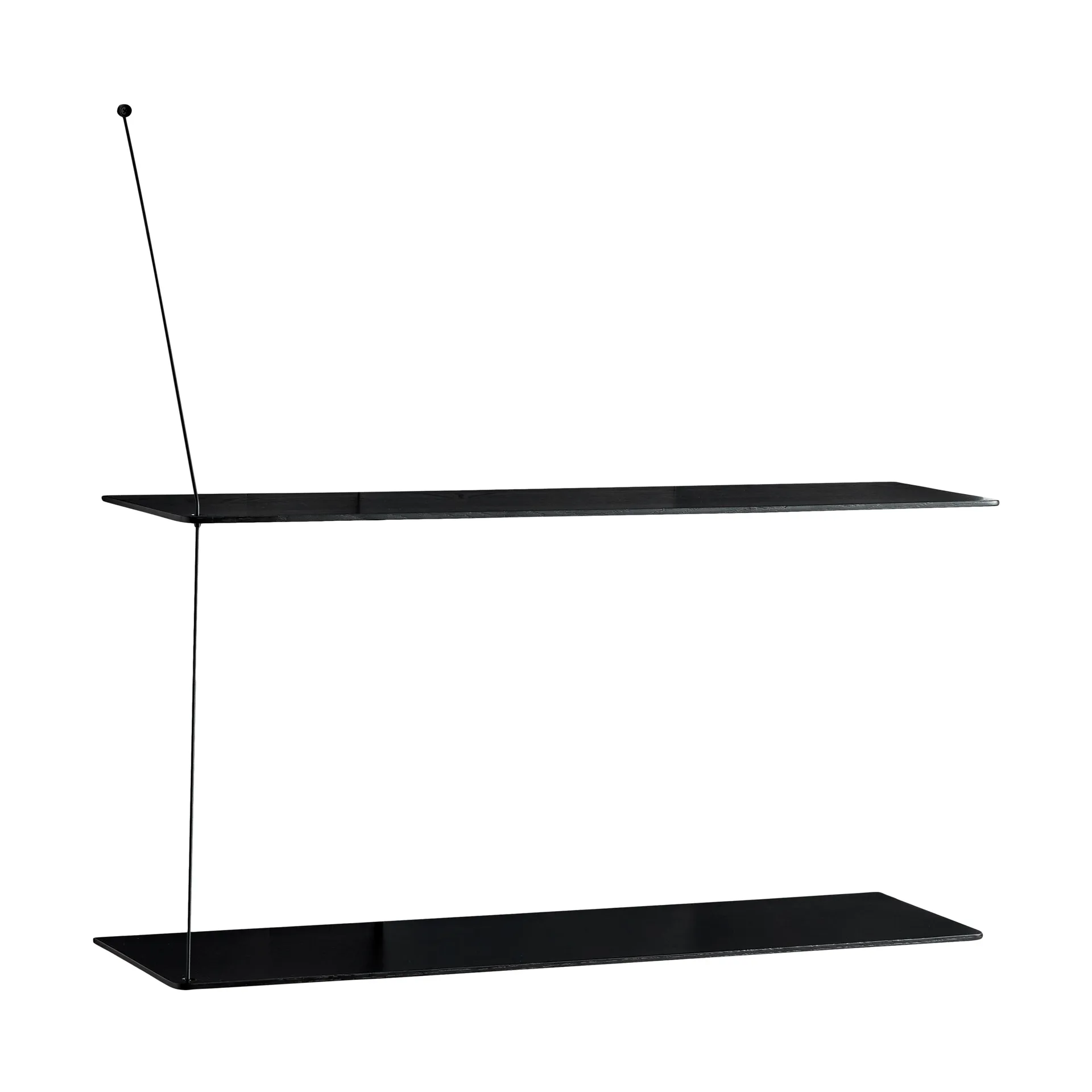 Półka Stedge, Czarny dąb, 80 cm, 2 półki Woud