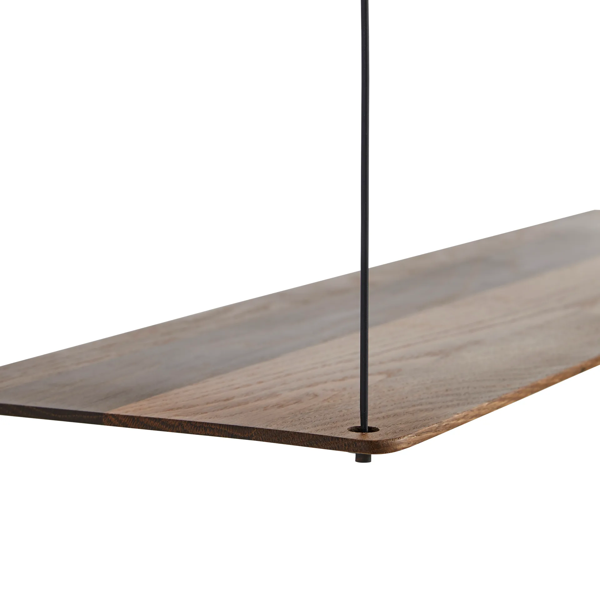 Półka Stedge, Dąb wędzony-czarny, 80 cm, 2 półki Woud