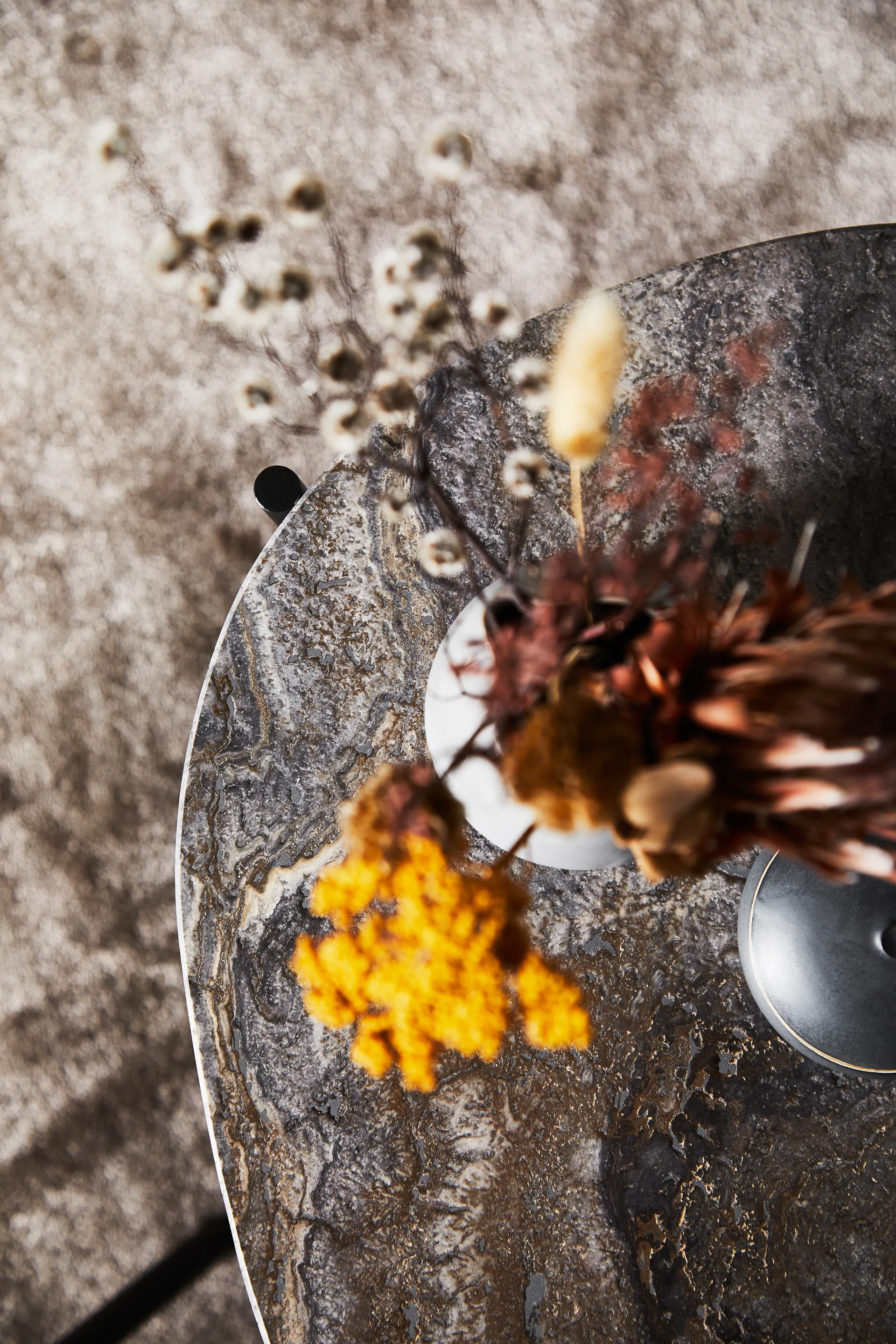 Stół La Terra occasional, średni, Szary mieszany Woud