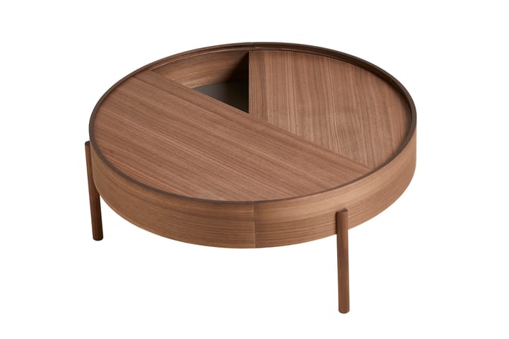 Stolik kawowy Arc Ø89 cm, Orzech włoski Woud