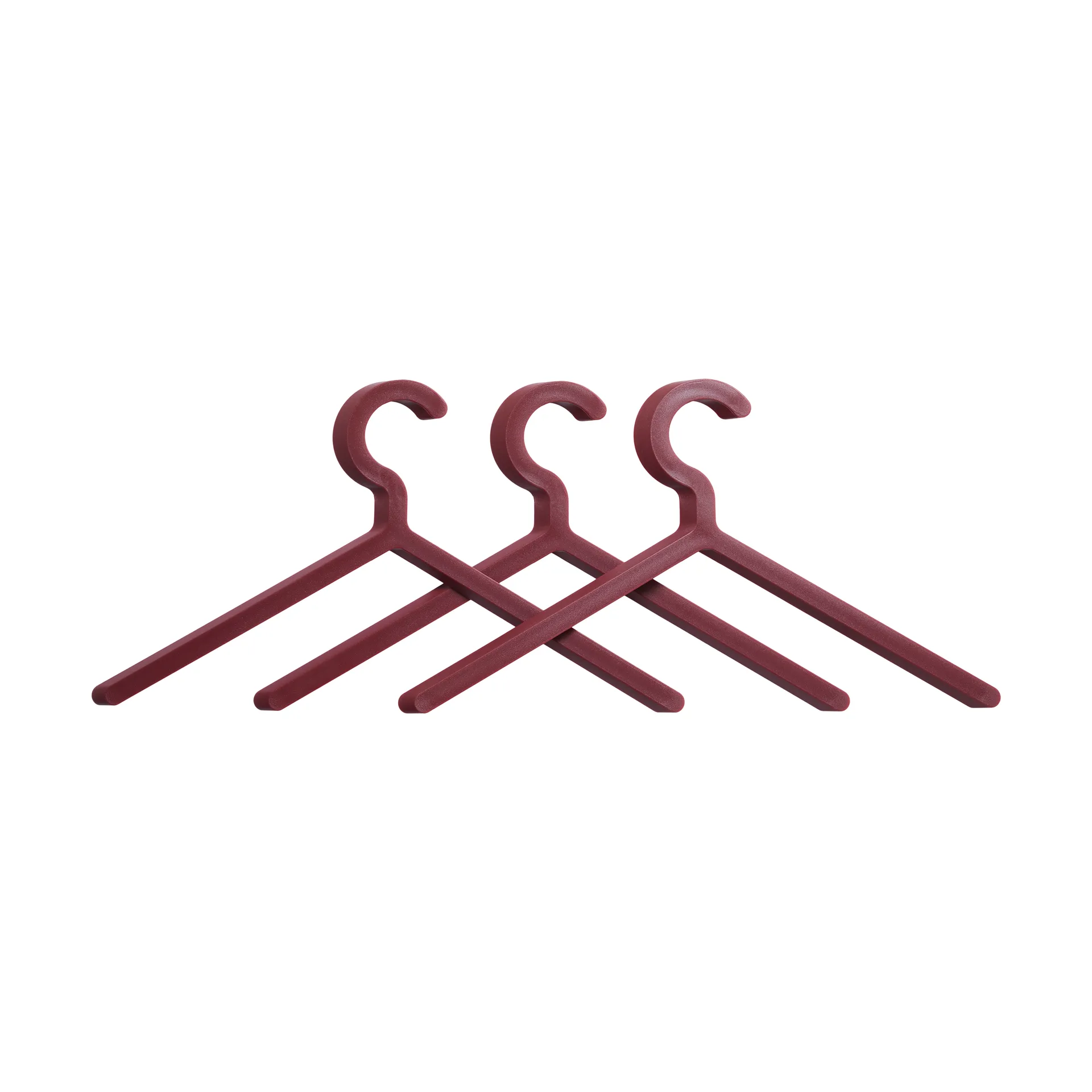 Wieszak Illusion, 3 szt., Deep red Woud