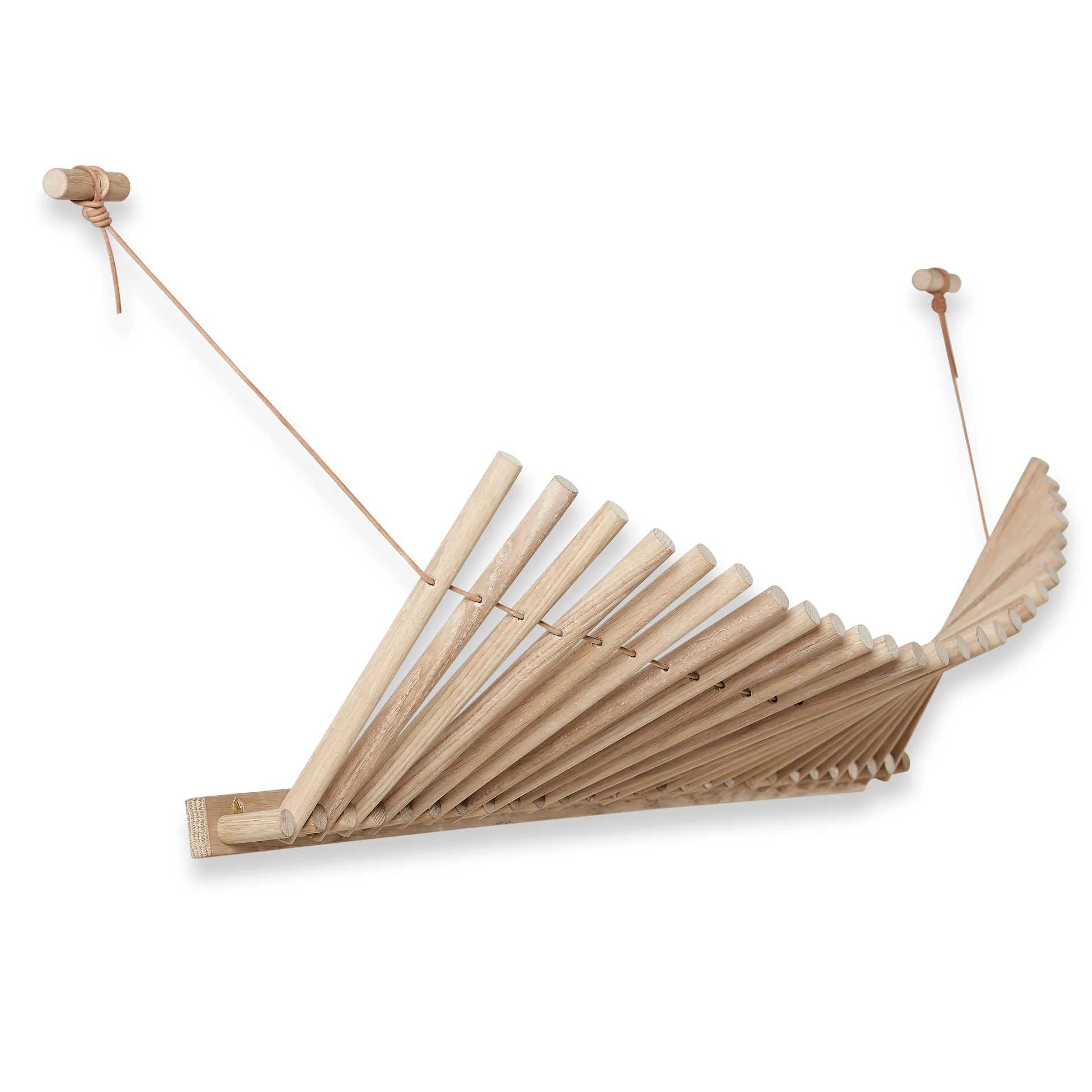 Wieszak na ubrania Knaegt, dąb z białą pigmentacją Woud