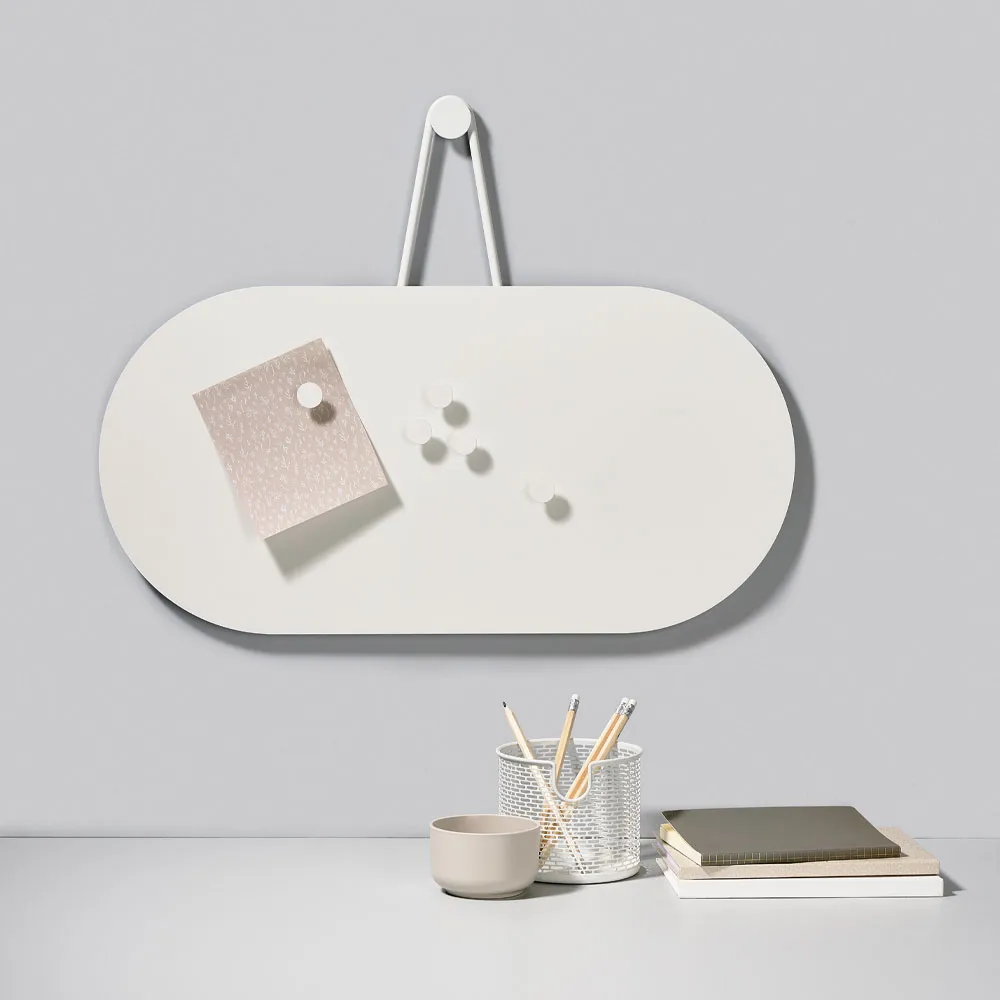 A-Bwełnaetin tablica ogłoszeń, black, zawiera magnesy Zone Denmark