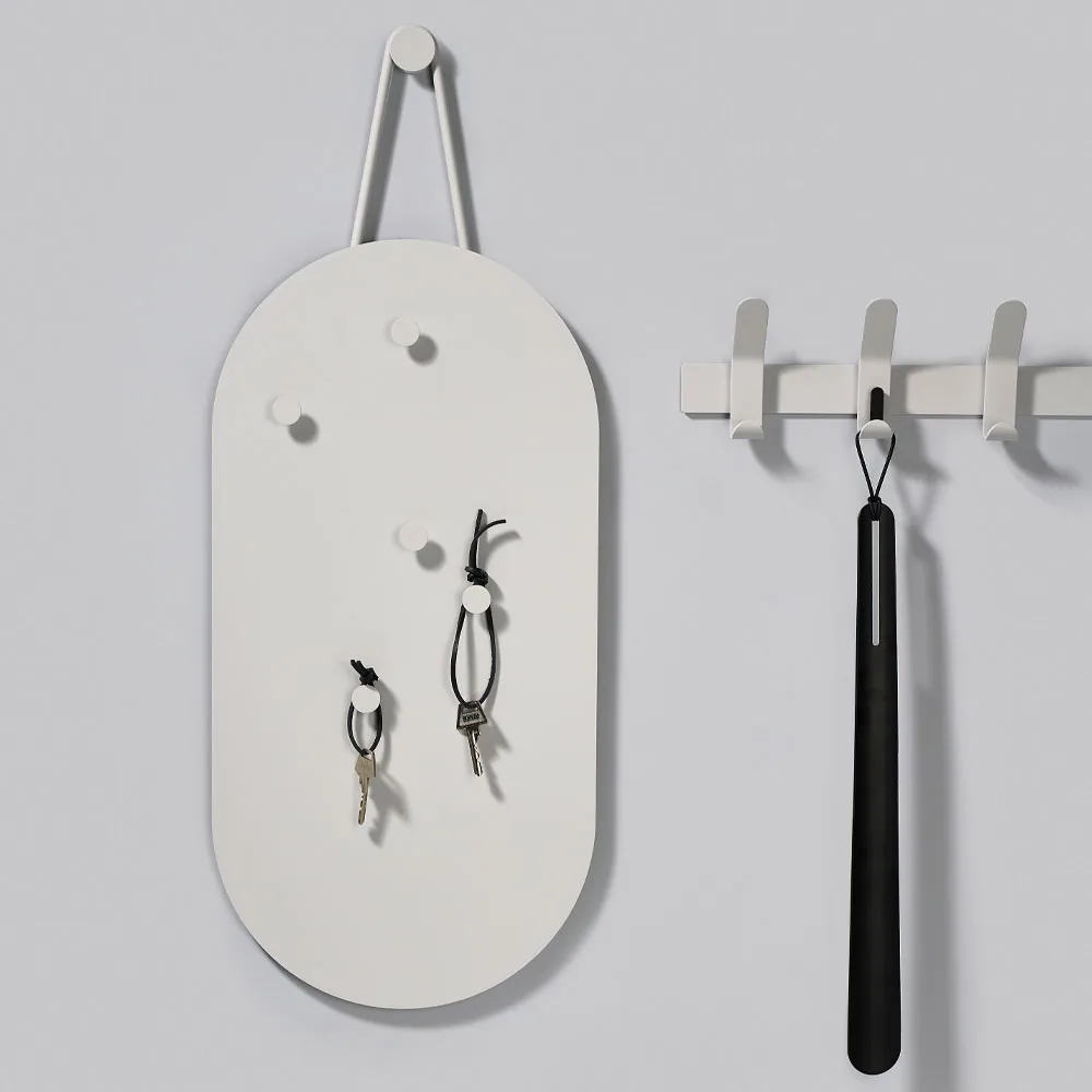 A-Bwełnaetin tablica ogłoszeń, soft grey, zawiera magnesy Zone Denmark