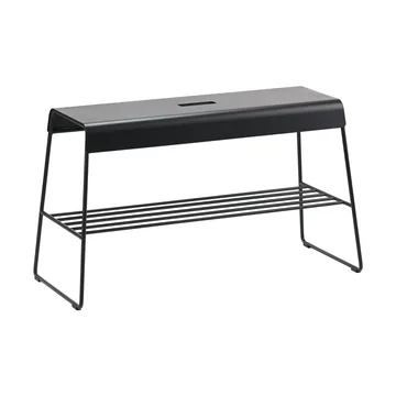 Ławka A-bench Outdoor z półką 45 cm - Black - Zone Denmark