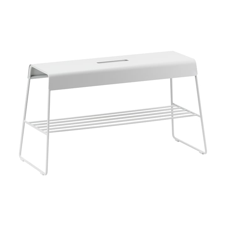 Ławka A-bench Outdoor z półką 45 cm - Soft Grey - Zone Denmark