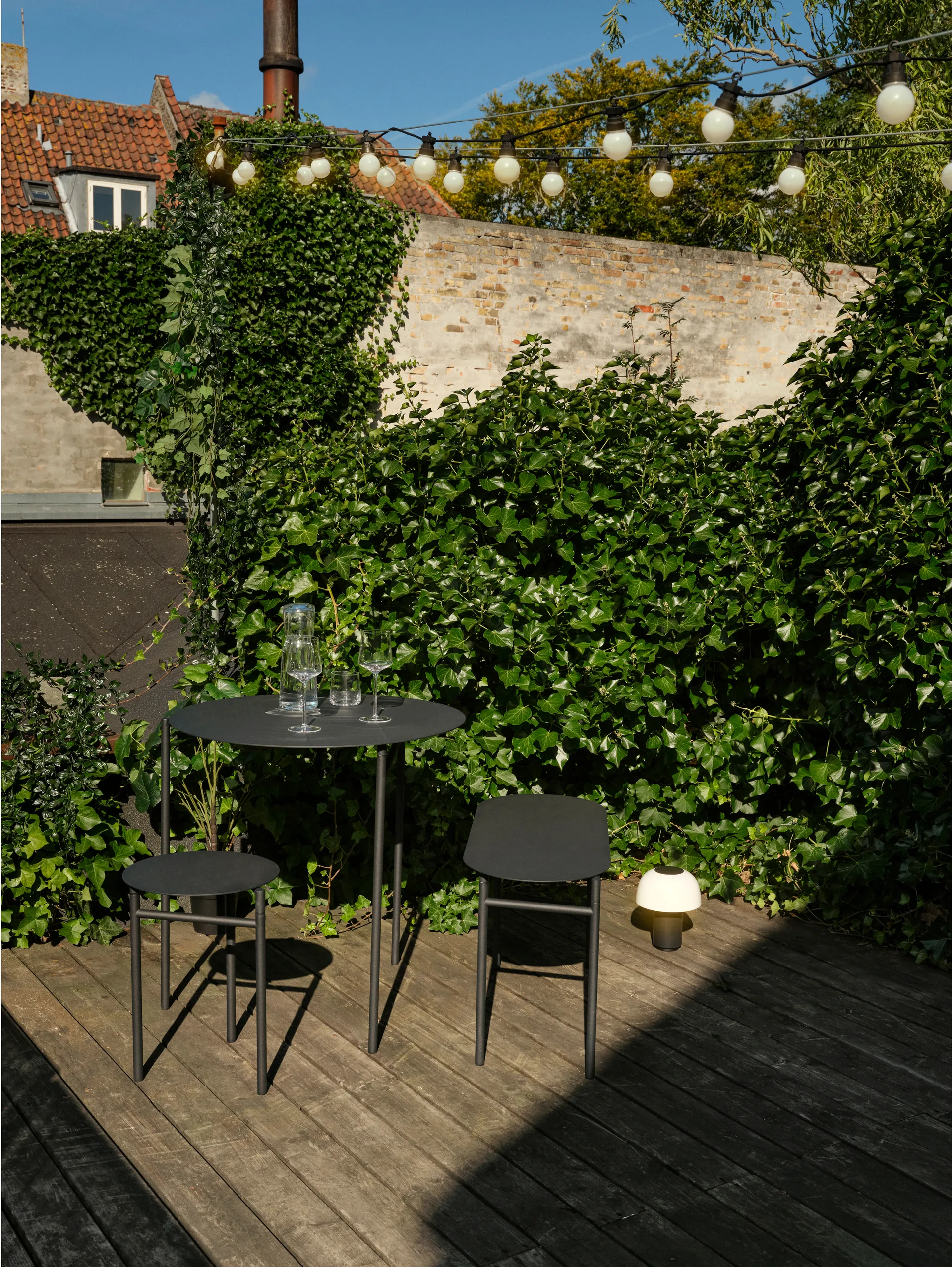 Ławka Disc 33x80 cm, Black Zone Denmark