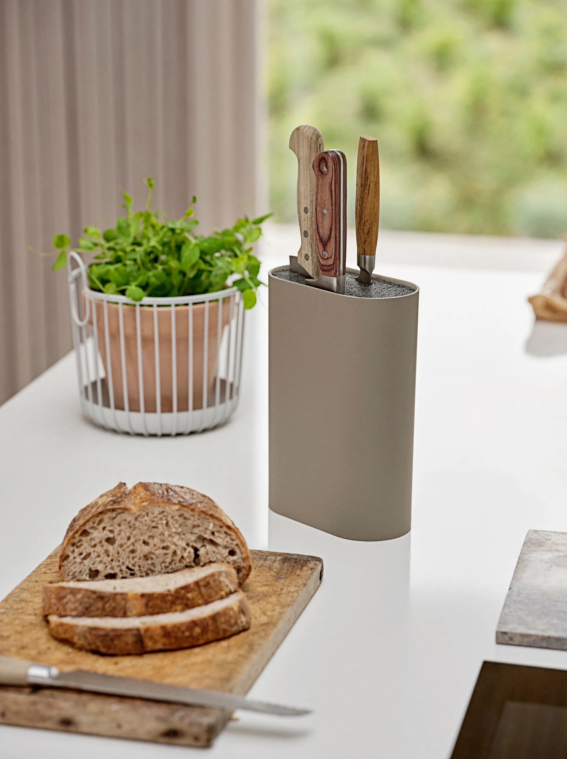 Blok na noże Singles 24 cm, Taupe Zone Denmark