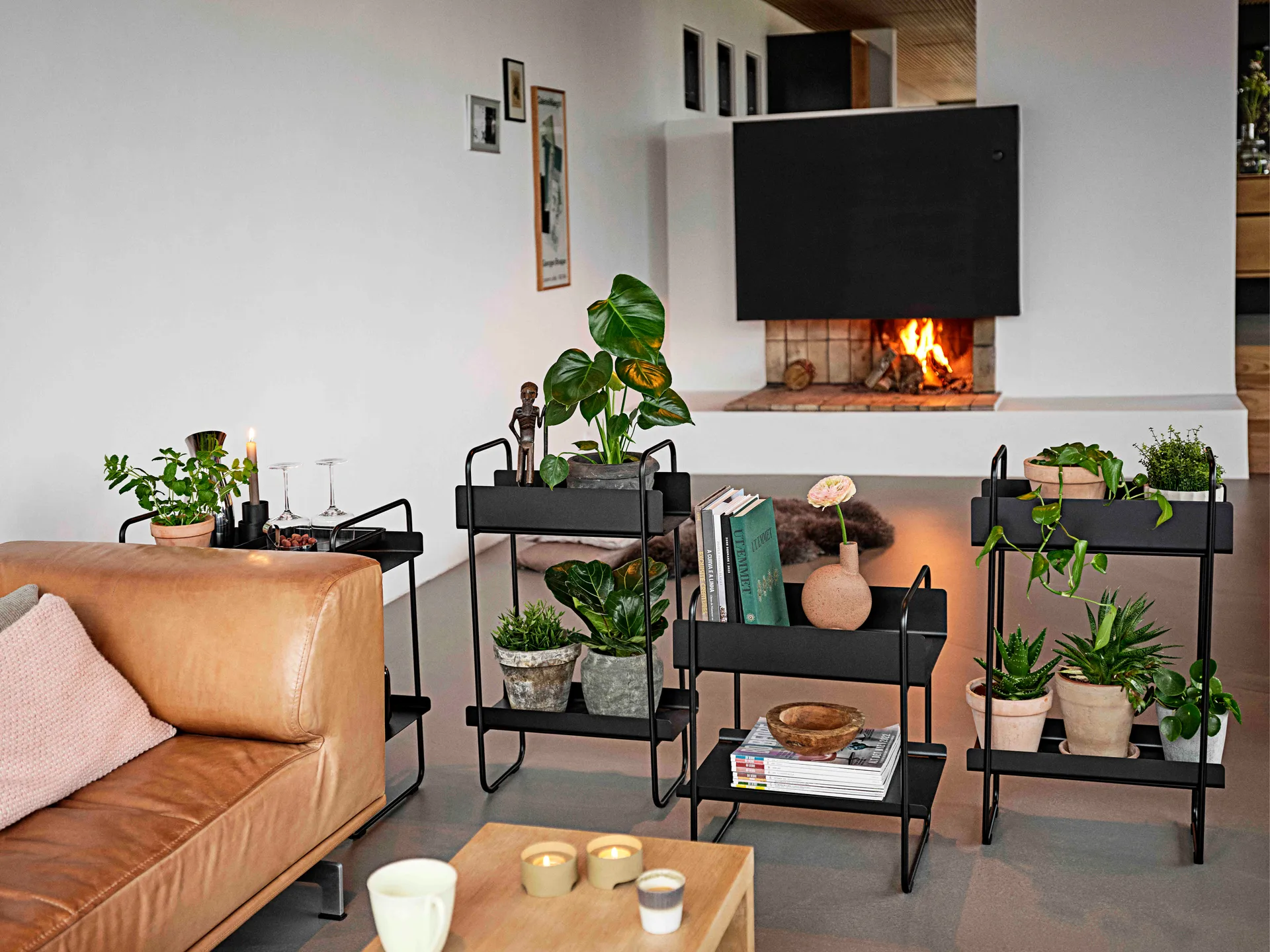 Konsola A-Console Table 48x24,2x77,7 cm, Czarny Zone Denmark