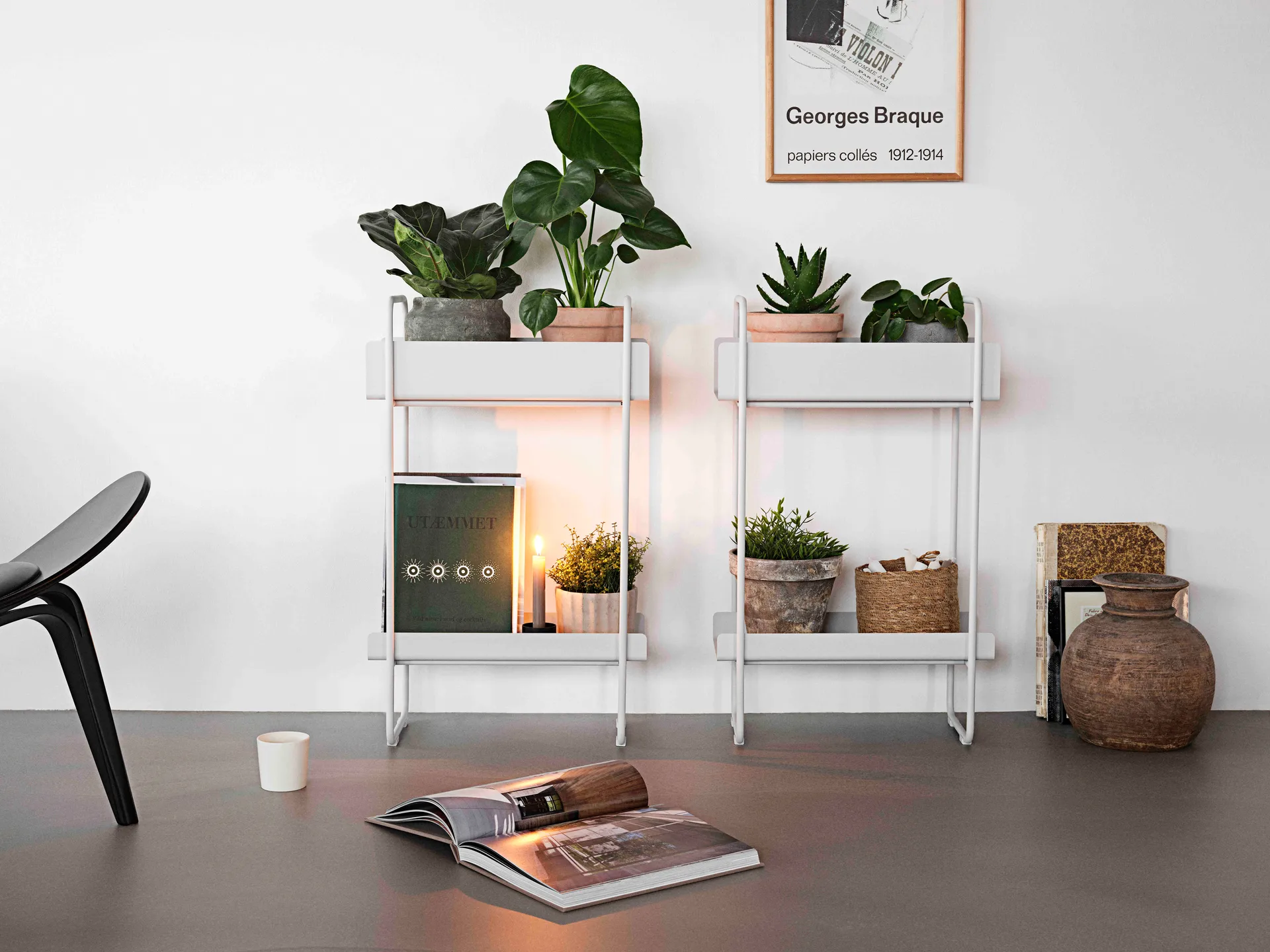 Konsola A-Console Table 48x24,2x77,7 cm, Jasnoszary Zone Denmark