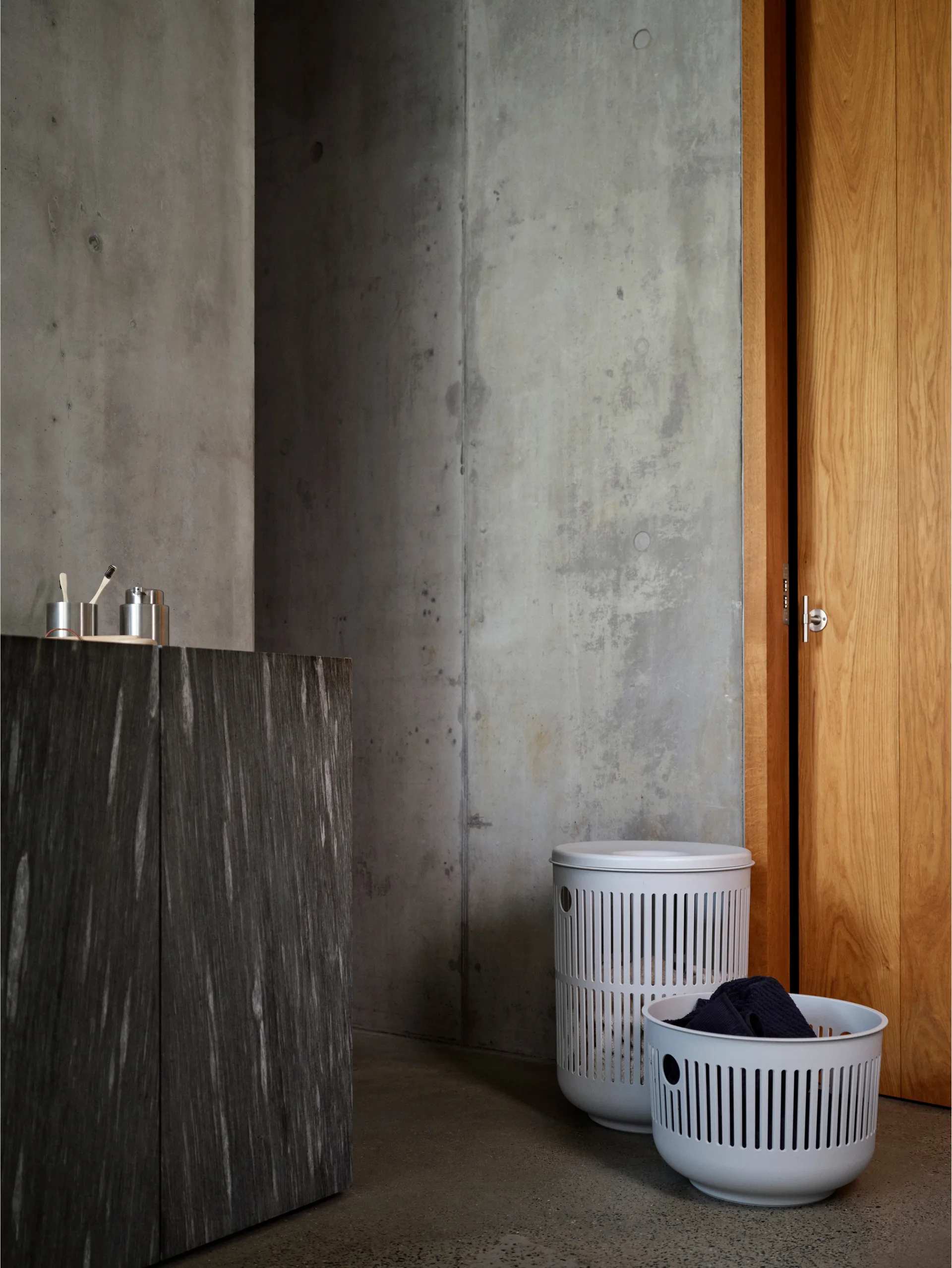 Kosz na pranie Ume Ø40x29 cm, Soft Grey Zone Denmark