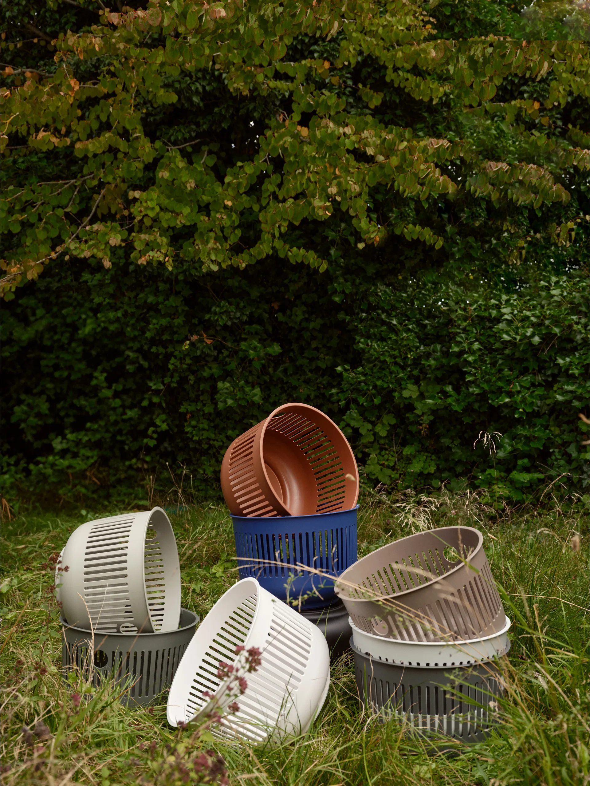 Kosz na pranie Ume Ø40x29 cm, Terracotta Zone Denmark