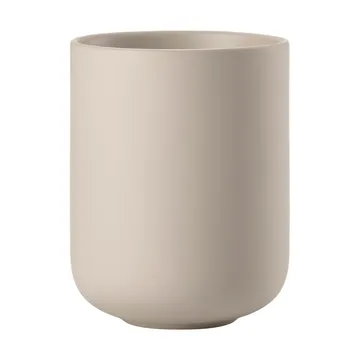 Kubek na szczoteczki do zębów Sensu Ø7,4x9,5 cm - Sand - Zone Denmark