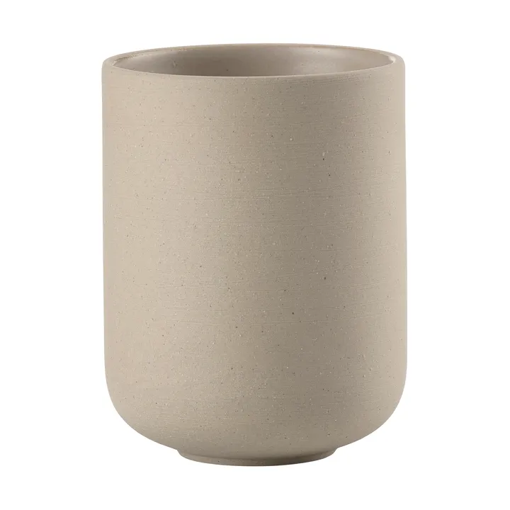 Kubek na szczoteczki do zębów Sensu Ø7,4x9,5 cm - Taupe - Zone Denmark