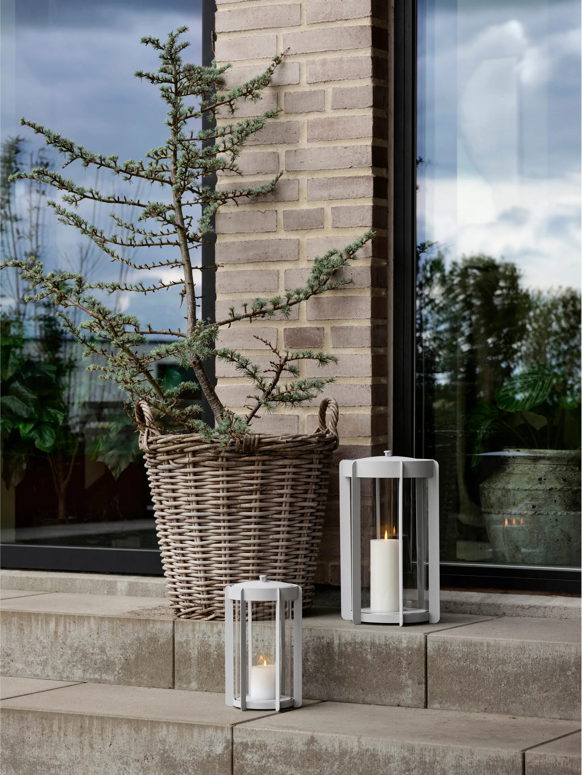 Lampion Firefly Lanterna 25 cm, Soft Grey Zone Denmark