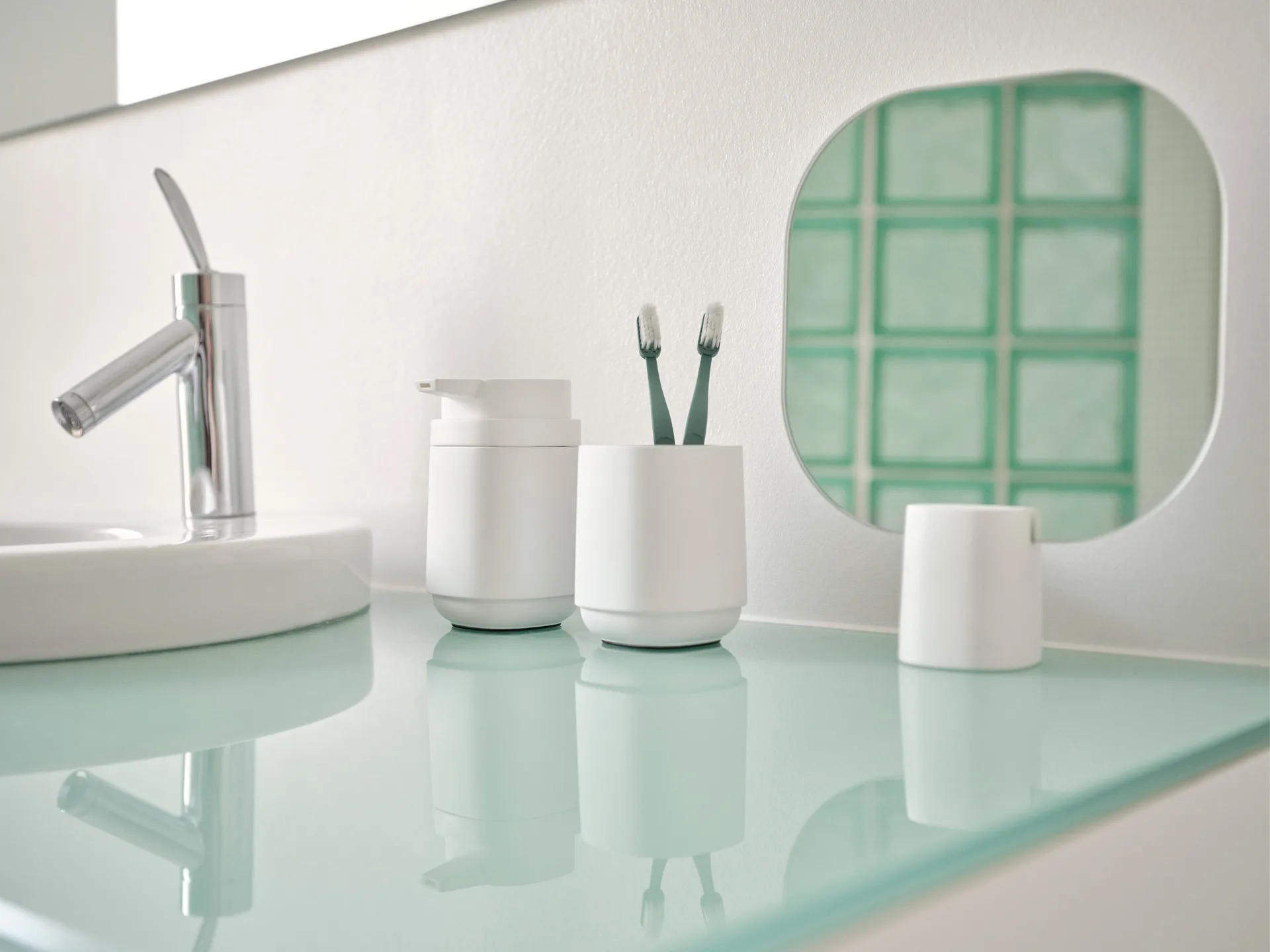 Lustro stołowe Time 26,5 cm, White Zone Denmark