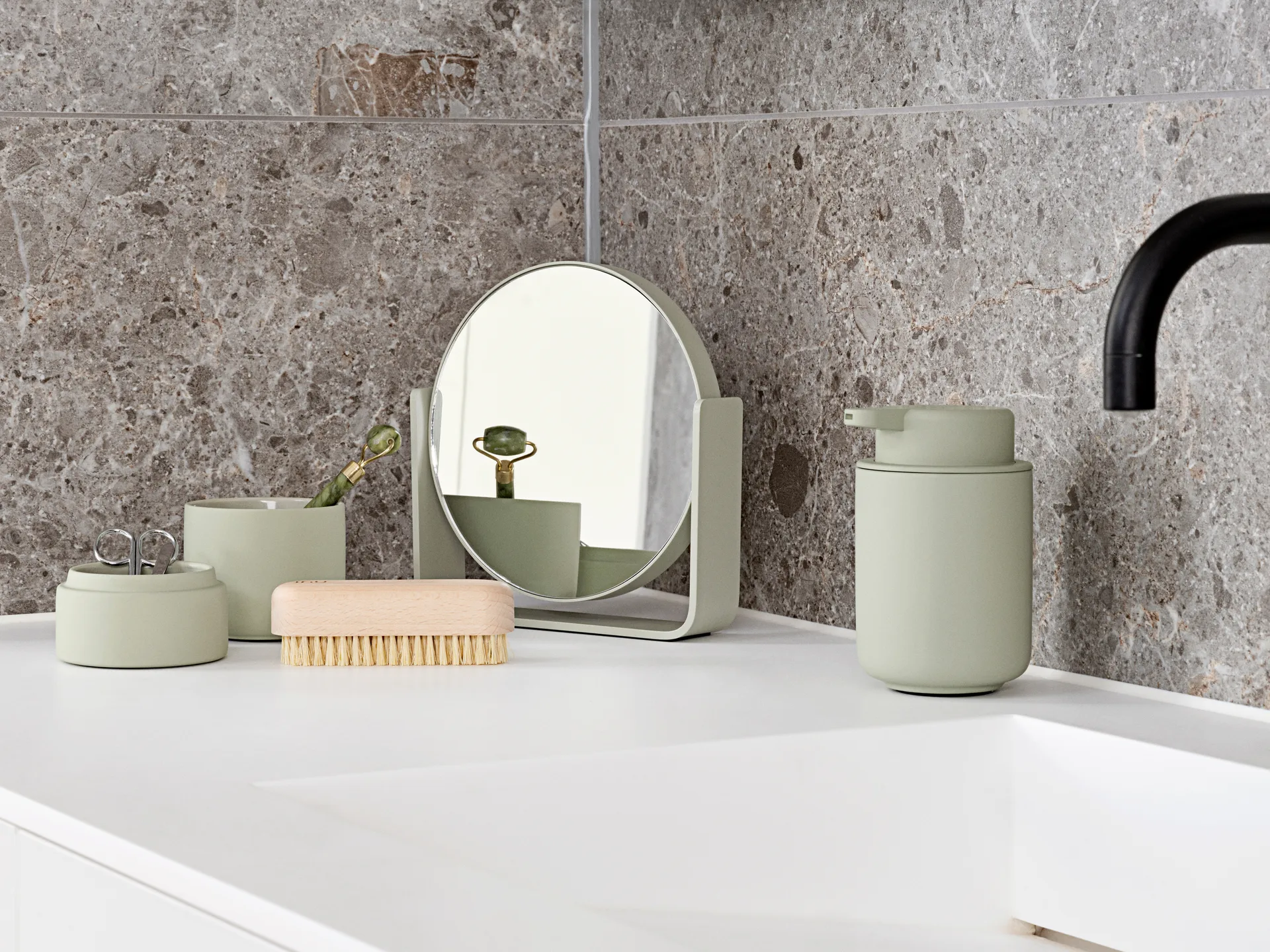 Lustro stołowe z powiększeniem 5x Ume 19x19,5 cm, Eucalyptus Zone Denmark