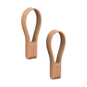 Magnetyczny wieszak na ręczniki Loop 2 szt. - Mandarine - Zone Denmark