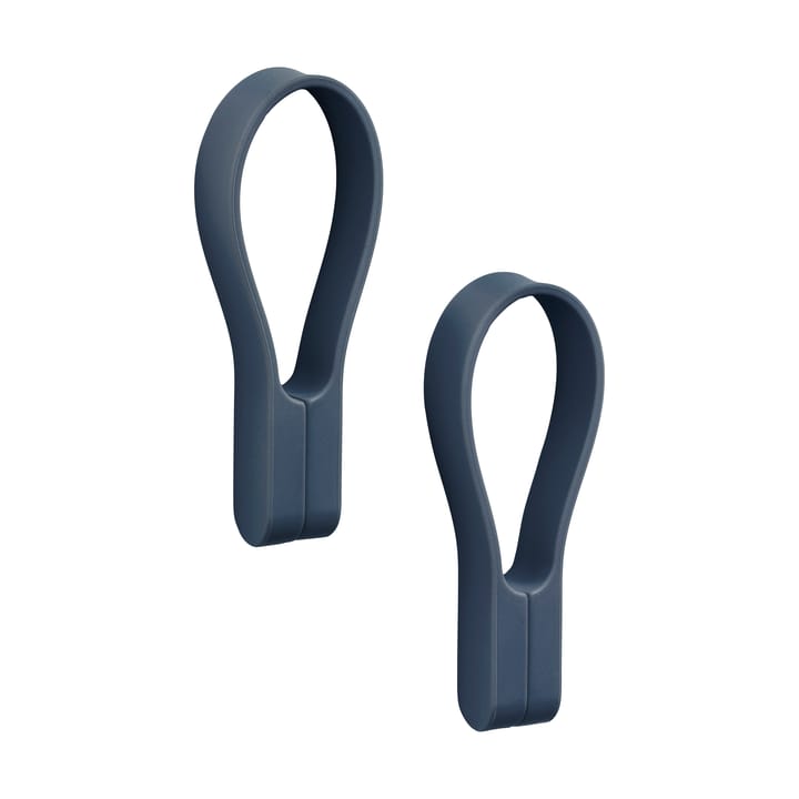 Magnetyczny wieszak na ręczniki Loop 2 szt. - Royal blue - Zone Denmark