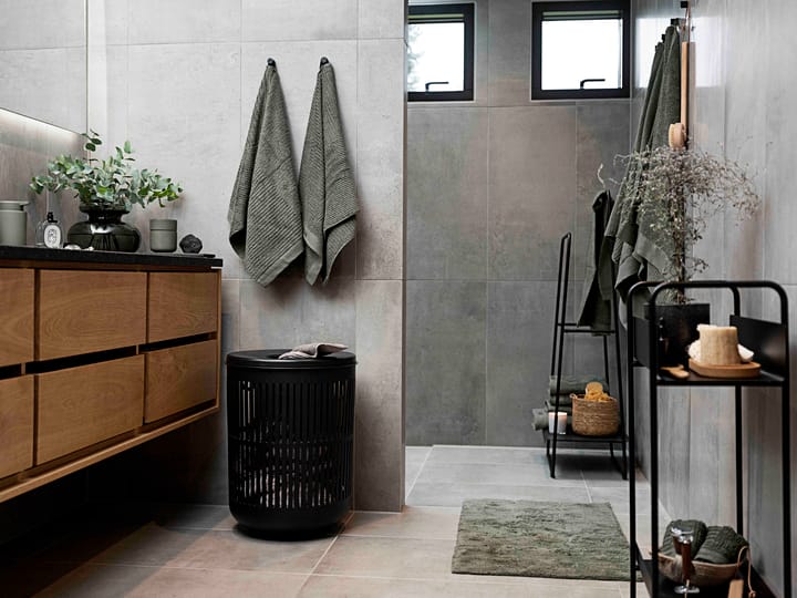 Mata łazienkowa Tiles 50x80 cm - Oliwkowy zielony - Zone Denmark