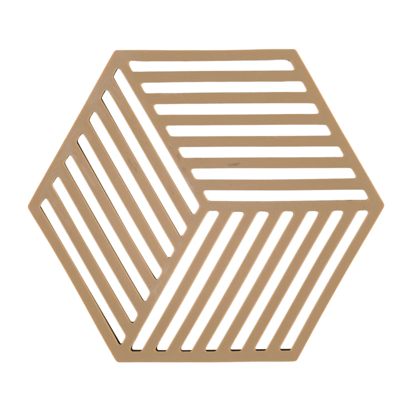 Podstawka pod garnek Hexagon, Dark Camel Zone Denmark