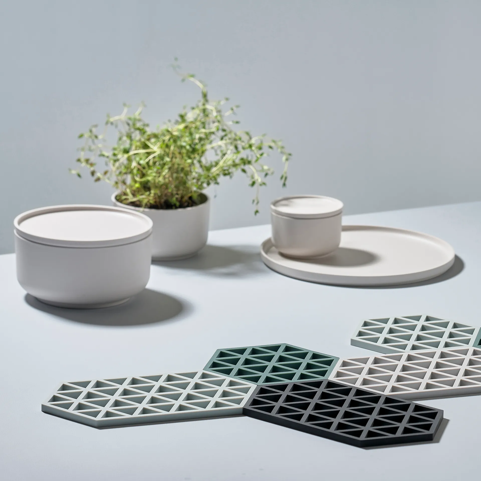 Podstawka pod garnek Triangle, nordic sky (niebieski) Zone Denmark