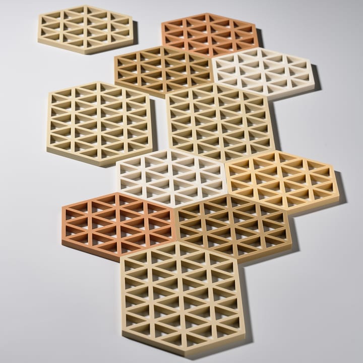Podstawka pod garnek Triangles 14x16 cm, Ciepły piasek Zone Denmark