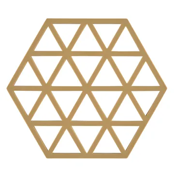 Podstawka pod garnek Triangles 14x16 cm - Khaki - Zone Denmark