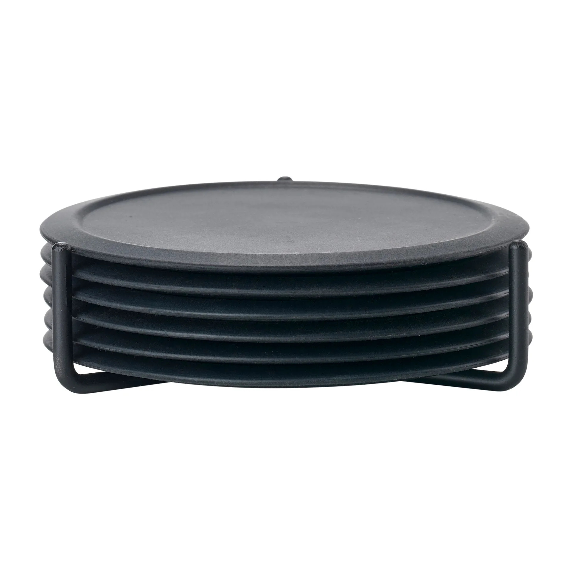 Podstawki pod szklanki Singles 6 szt. z pojemnikiem, Czarny Zone Denmark