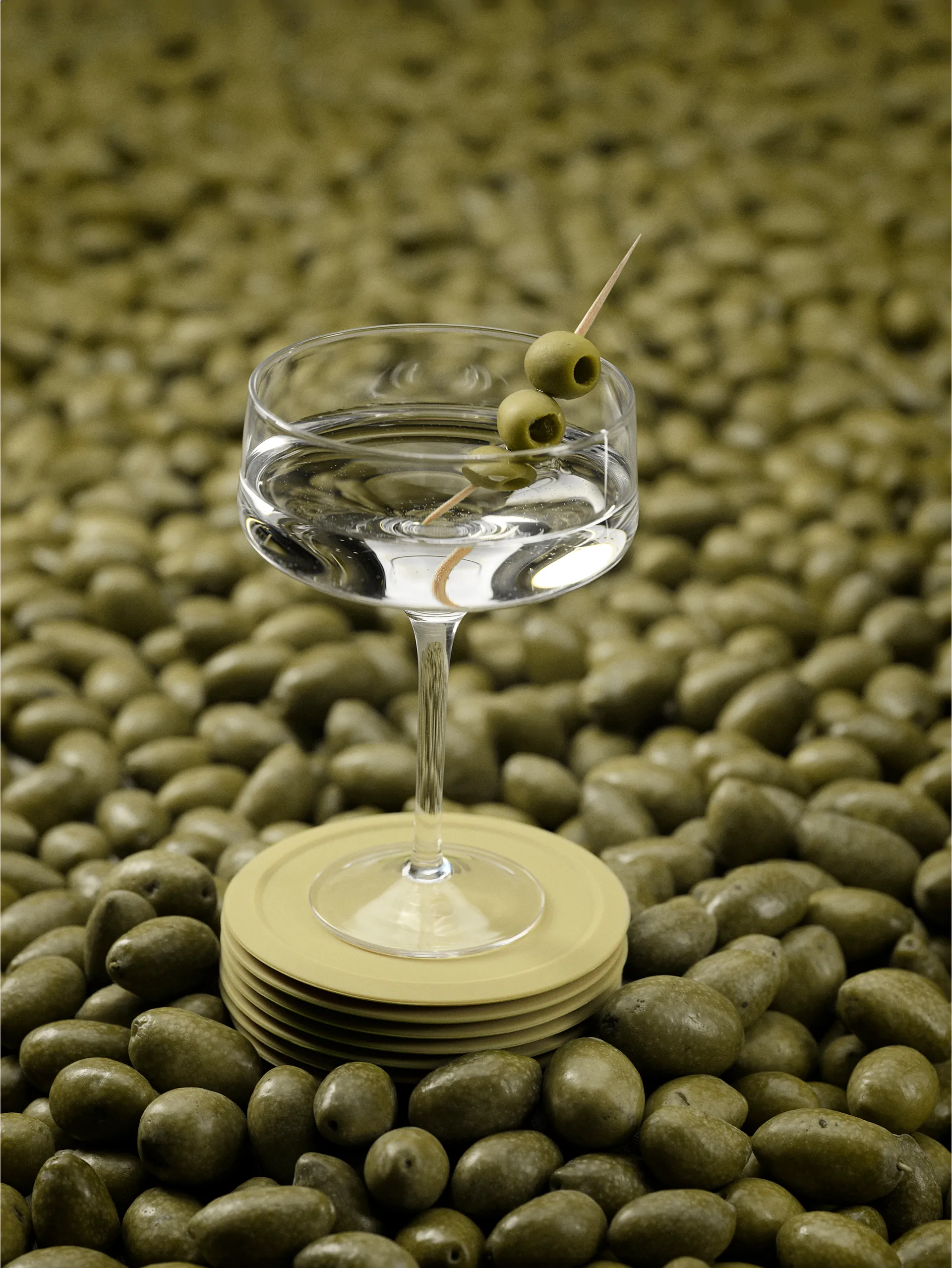 Podstawki pod szklanki Singles 6 szt. z pojemnikiem, Leek Green Zone Denmark