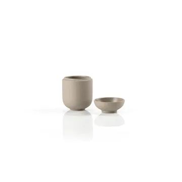 Pojemnik z pokrywką Sensu Ø6,5x9 cm - Taupe - Zone Denmark