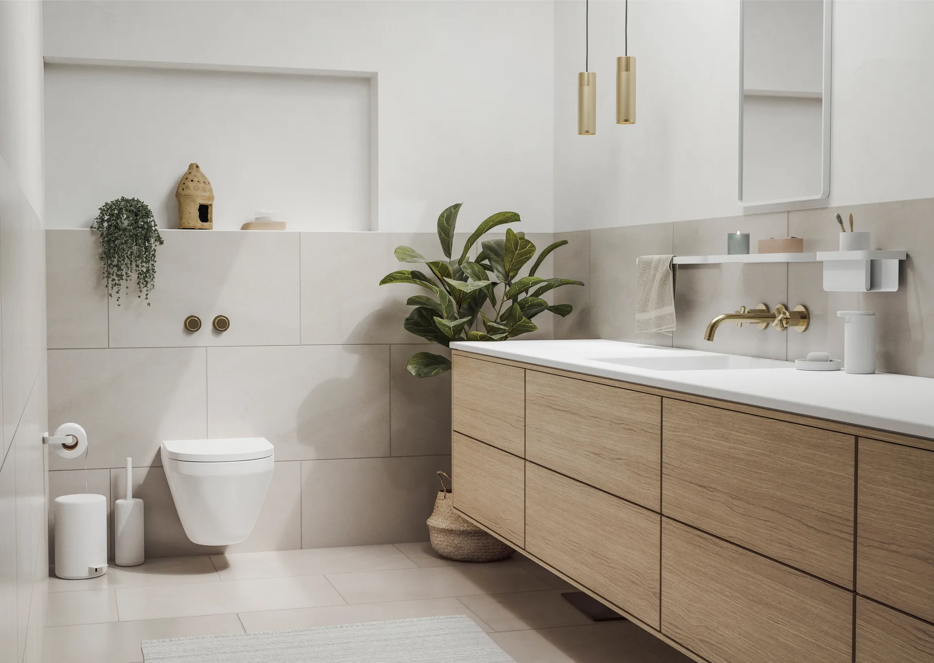 Półka prysznicowa RIM wysoka 11x22 cm, Biały Zone Denmark