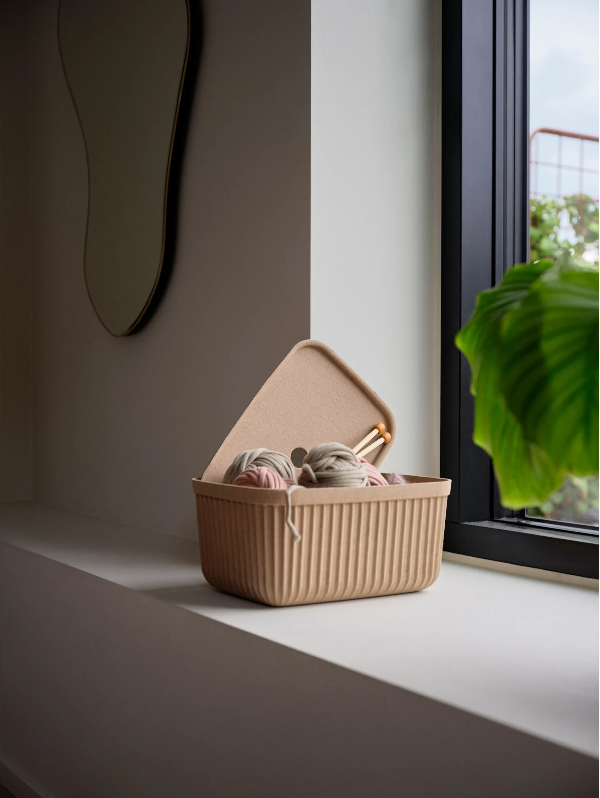 Pudełko do przechowywania Pulp 23x32 cm, 2 szt., Natural Brown Zone Denmark