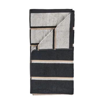 Ręcznik Sauna - Black-soft grey-camel, 50x100 cm - Zone Denmark