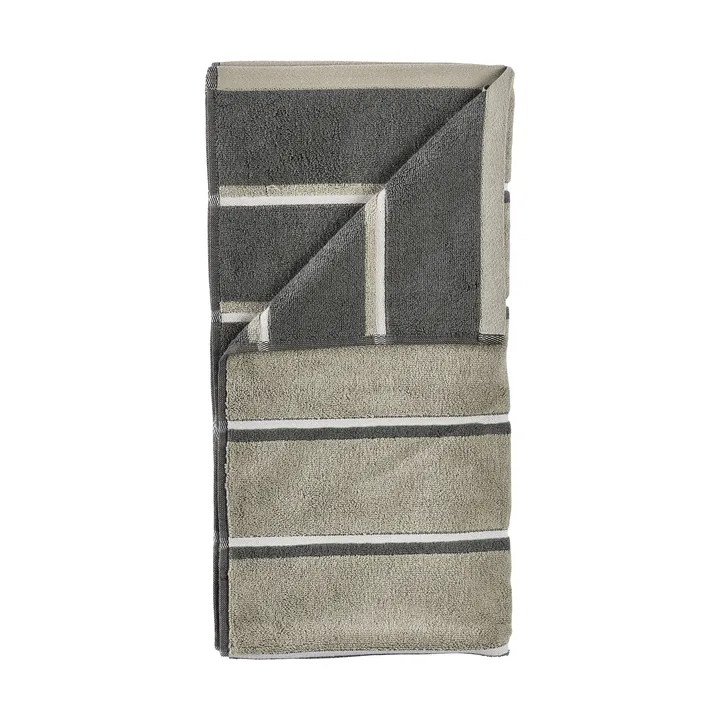 Ręcznik Sauna - Eucalyptus-olive green-soft grey, 70x140 cm - Zone Denmark