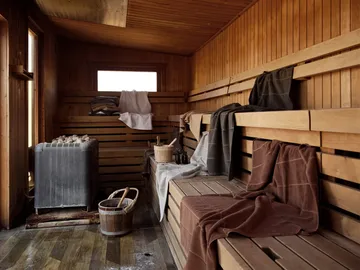 Ręcznik Sauna - Grey-blue fog-soft grey, 70x140 cm - Zone Denmark