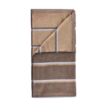 Ręcznik Sauna - Taupe-camel-sky blue, 50x100 cm - Zone Denmark