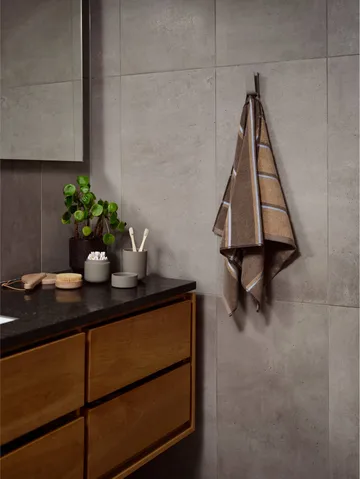 Ręcznik Sauna - Taupe-camel-sky blue, 50x100 cm - Zone Denmark