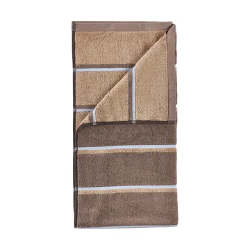 Ręcznik Sauna - Taupe-camel-sky blue, 70x140 cm - Zone Denmark