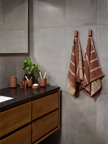 Ręcznik Sauna - Terracotta-camel-lupine, 50x100 cm - Zone Denmark