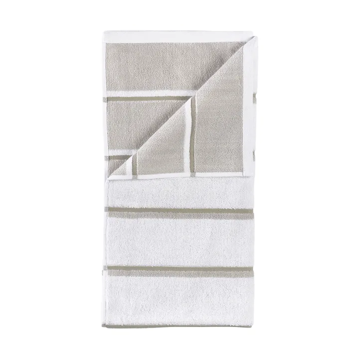 Ręcznik Sauna - White-soft grey-eucalyptus, 50x100 cm - Zone Denmark