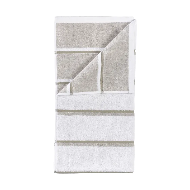 Ręcznik Sauna - White-soft grey-eucalyptus, 70x140 cm - Zone Denmark