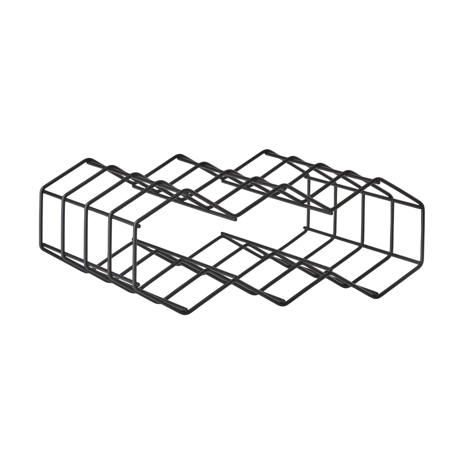 Zone Denmark Rocks stojak na wino 28,8 cm Black | Skandynawski Design | Czarny