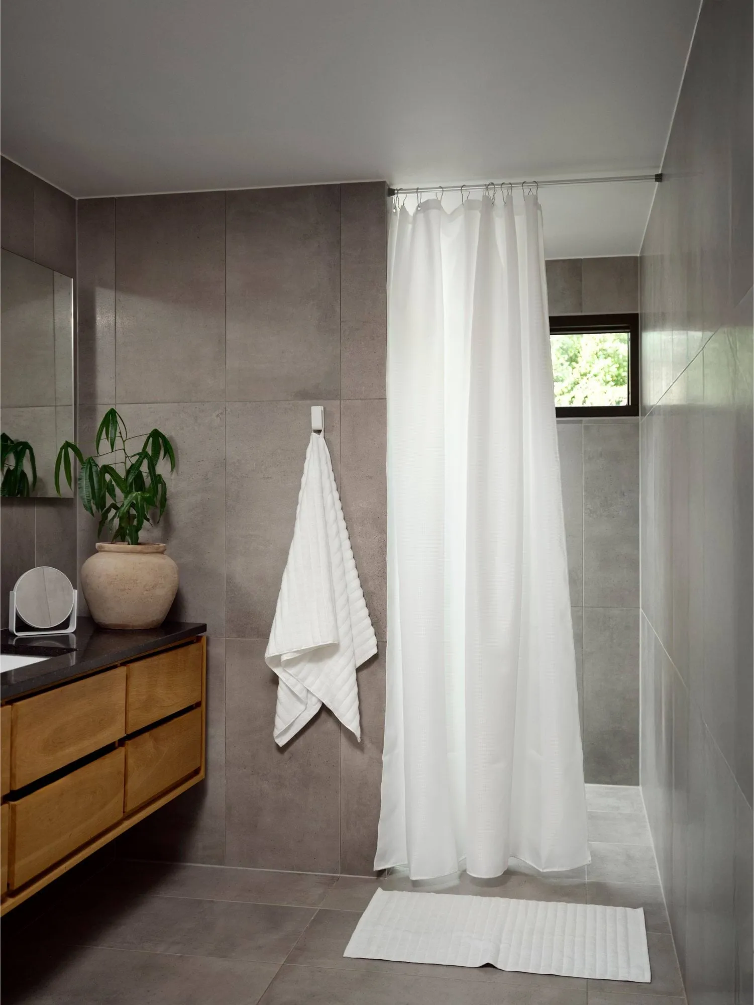 Zasłona prysznicowa Lux, White, 180x220 cm Zone Denmark