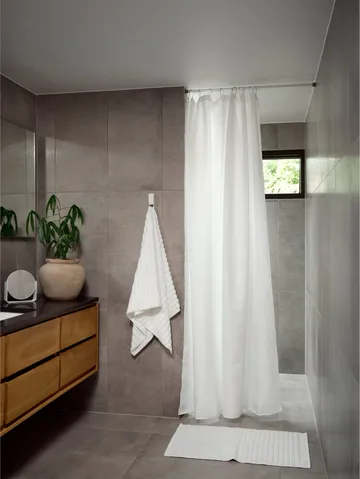 Zasłona prysznicowa Lux - White, 180x220 cm - Zone Denmark